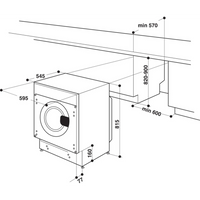 Indesit BIWDIL75148 Integrated Washer Dryer 7kg/5kg 1400rpm White thumbnail 3