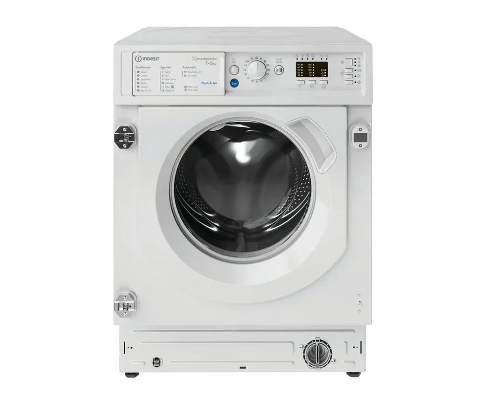Indesit BIWDIL75148 Integrated Washer Dryer 7kg/5kg 1400rpm White