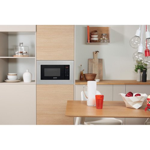 Indesit MWI120GX Built-In Microwave 20L 800W Stainless Steel