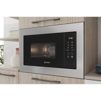 Indesit MWI125GX Built-In Microwave Oven 25L Stainless Steel thumbnail 2
