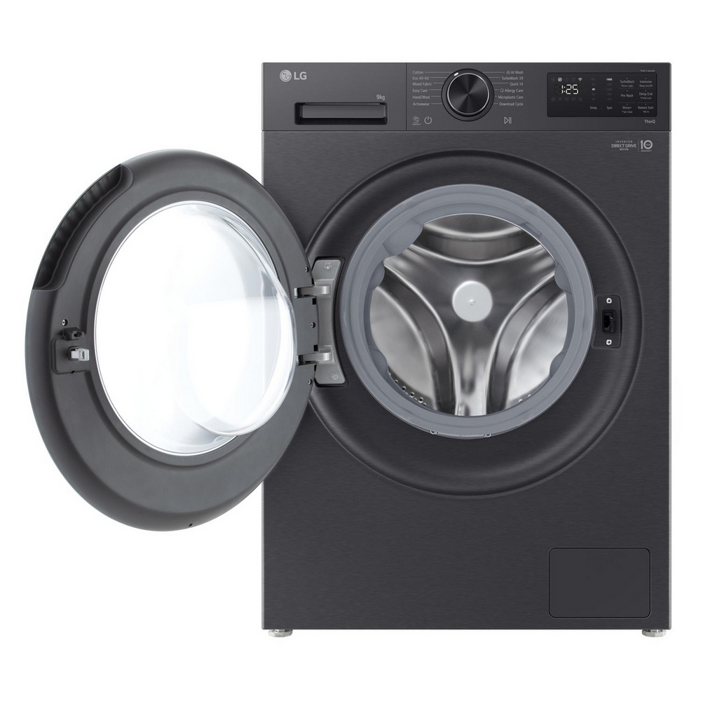 LG F2X50S9TBB Freestanding Washing Machine 9kg 1200rpm Black — image 2