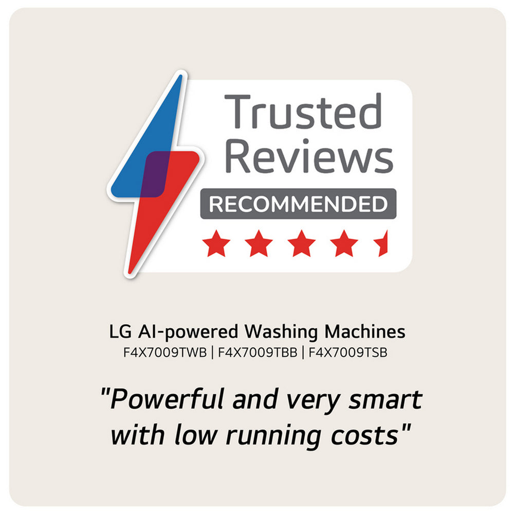 LG F4X7009TBB Washing Machine 9kg 1400rpm Black