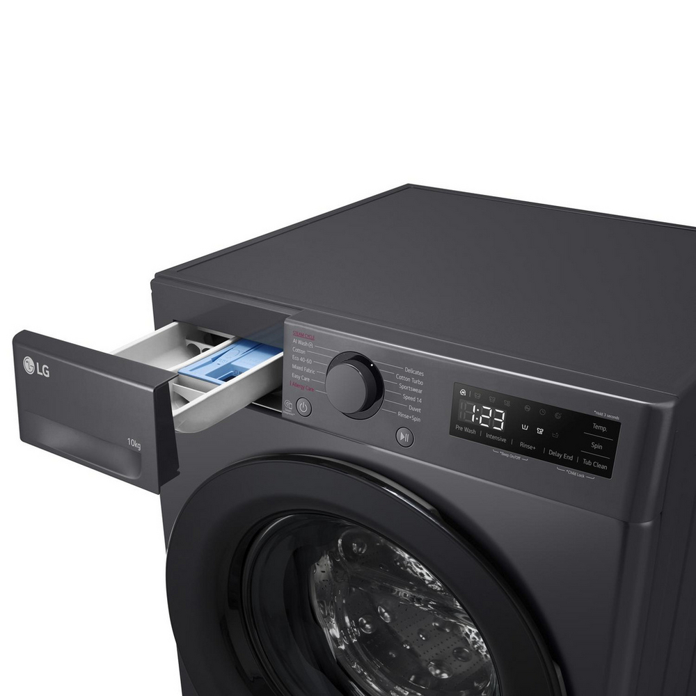 LG F4Y510GBLN1 Washing Machine 10kg 1400rpm Slate Grey