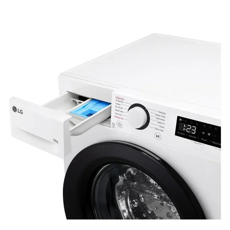 LG F4Y510WBLN1 Front Load Washing Machine 10kg 1400rpm White