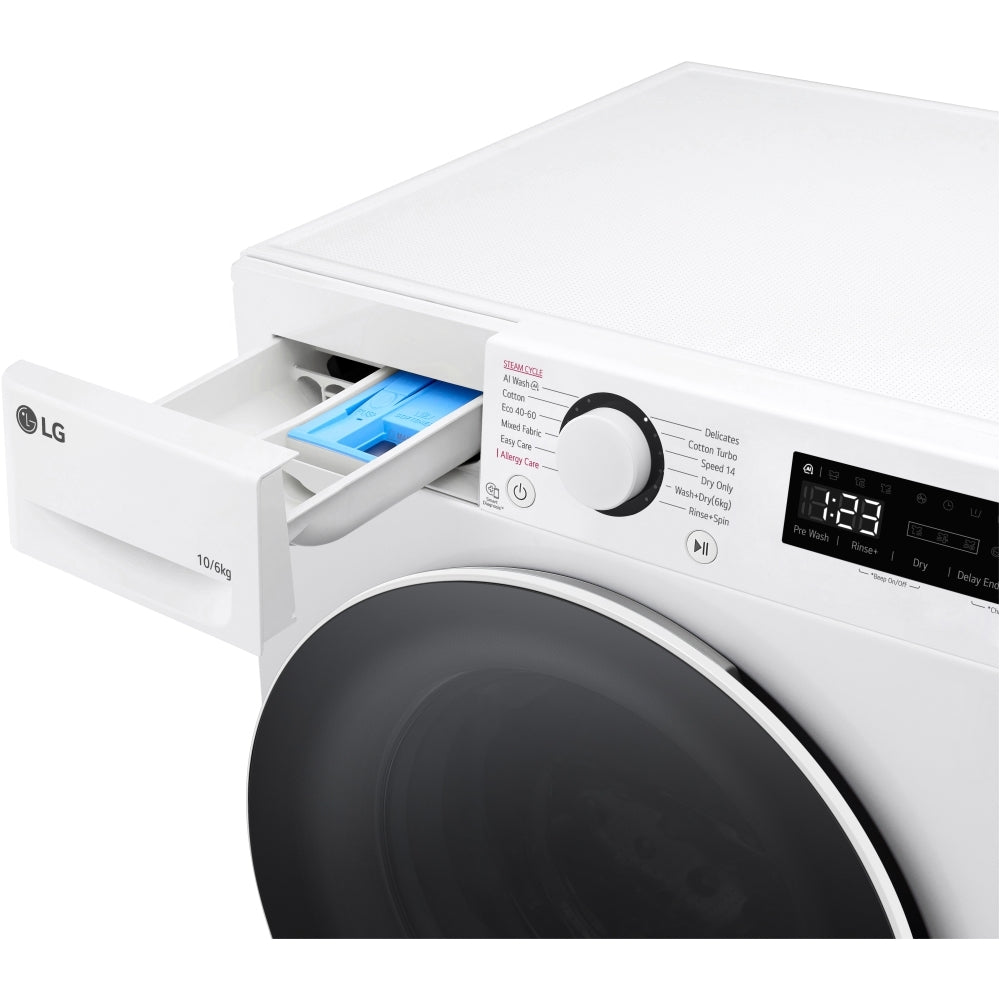 LG FWY606WWLN1 Washer Dryer 10kg/6kg 1400rpm White — image 16