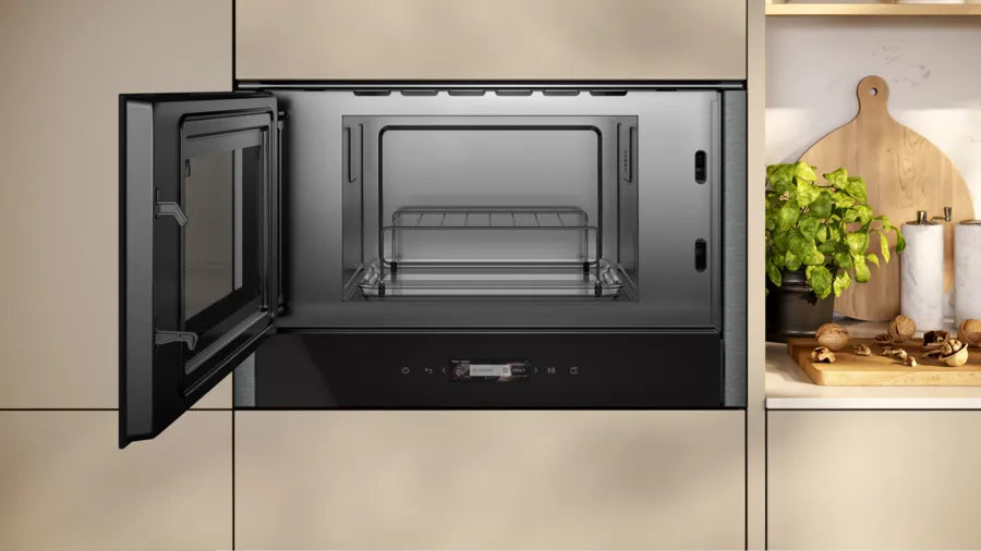 Neff N 70 NL4GR31G1B Built-In Microwave Oven with Grill Black — image 2