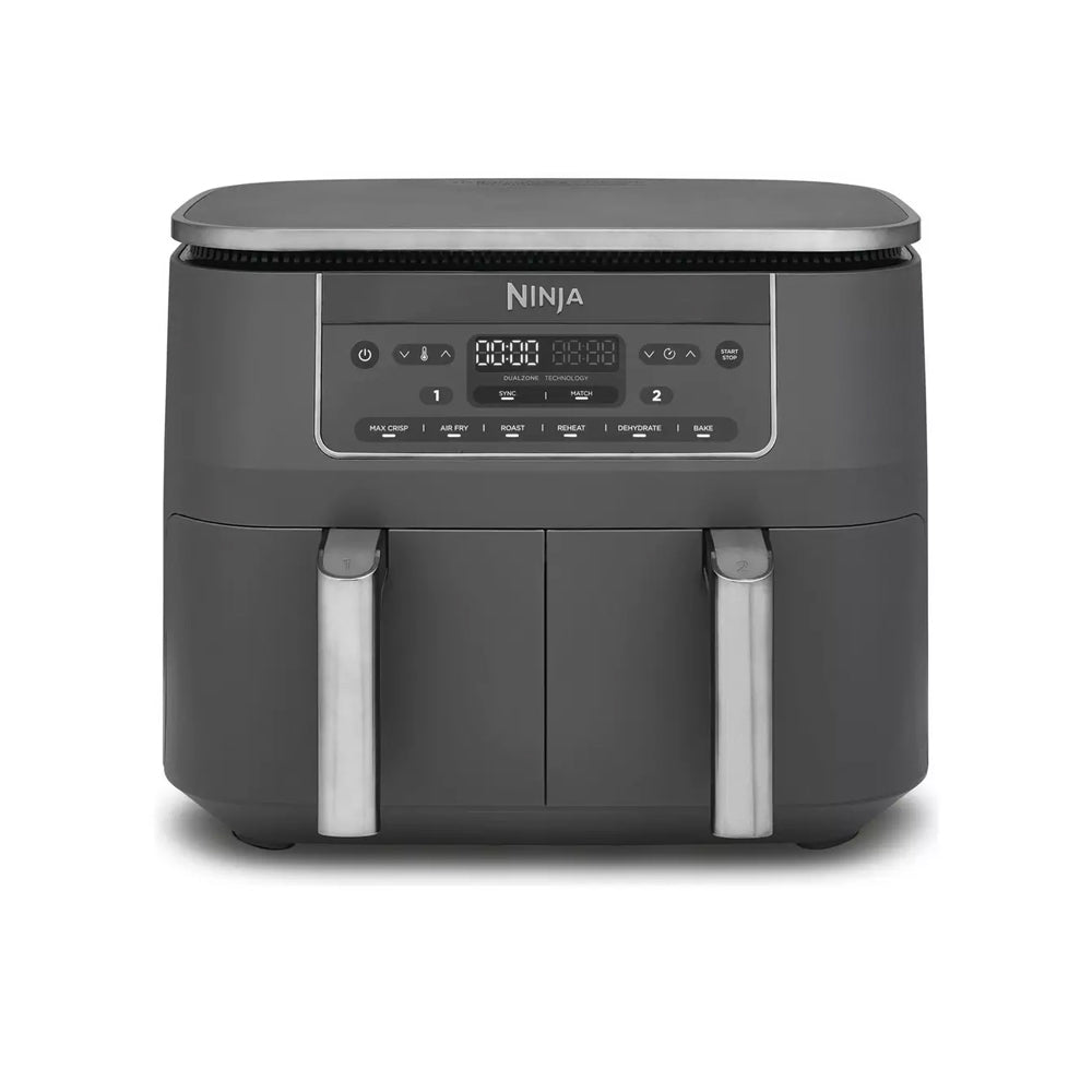 Ninja DZ300UK 6 in 1 Dual Zone Air Fryer 7.6L Gun Metal Grey