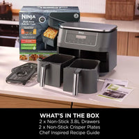 Ninja DZ300UK 6 in 1 Dual Zone Air Fryer 7.6L Gun Metal Grey thumbnail 10