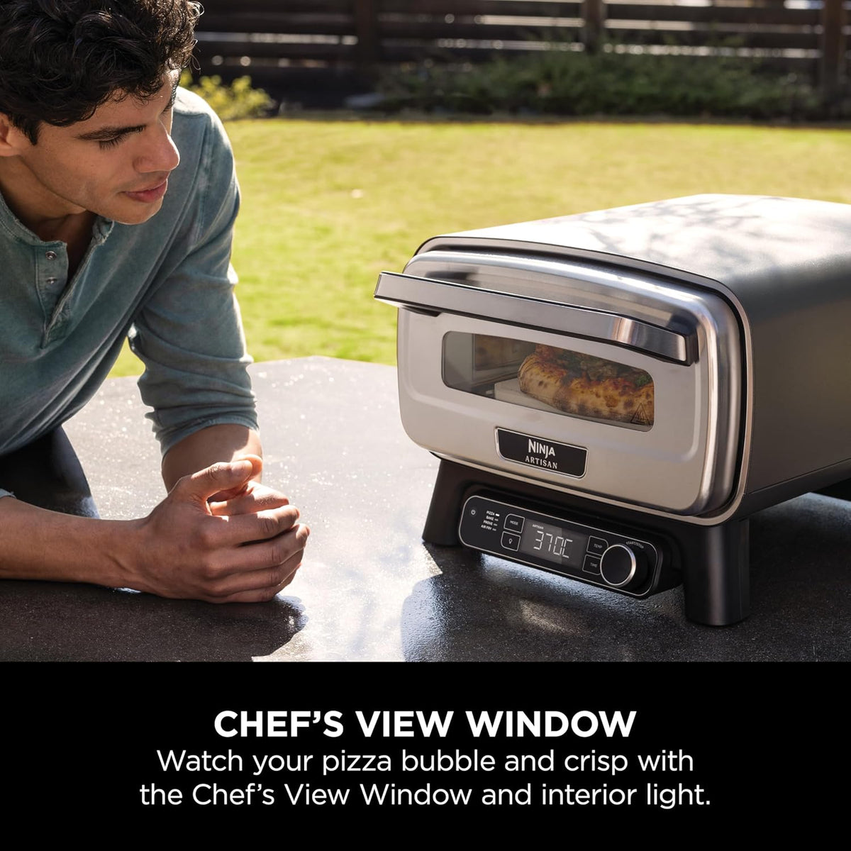 Ninja Artisan MO201UK Electric Outdoor Pizza Oven and Air Fryer Grey — image 4