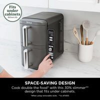 Ninja SL400UK Double Stack XL 2-Drawer Air Fryer 9.5L Grey thumbnail 3