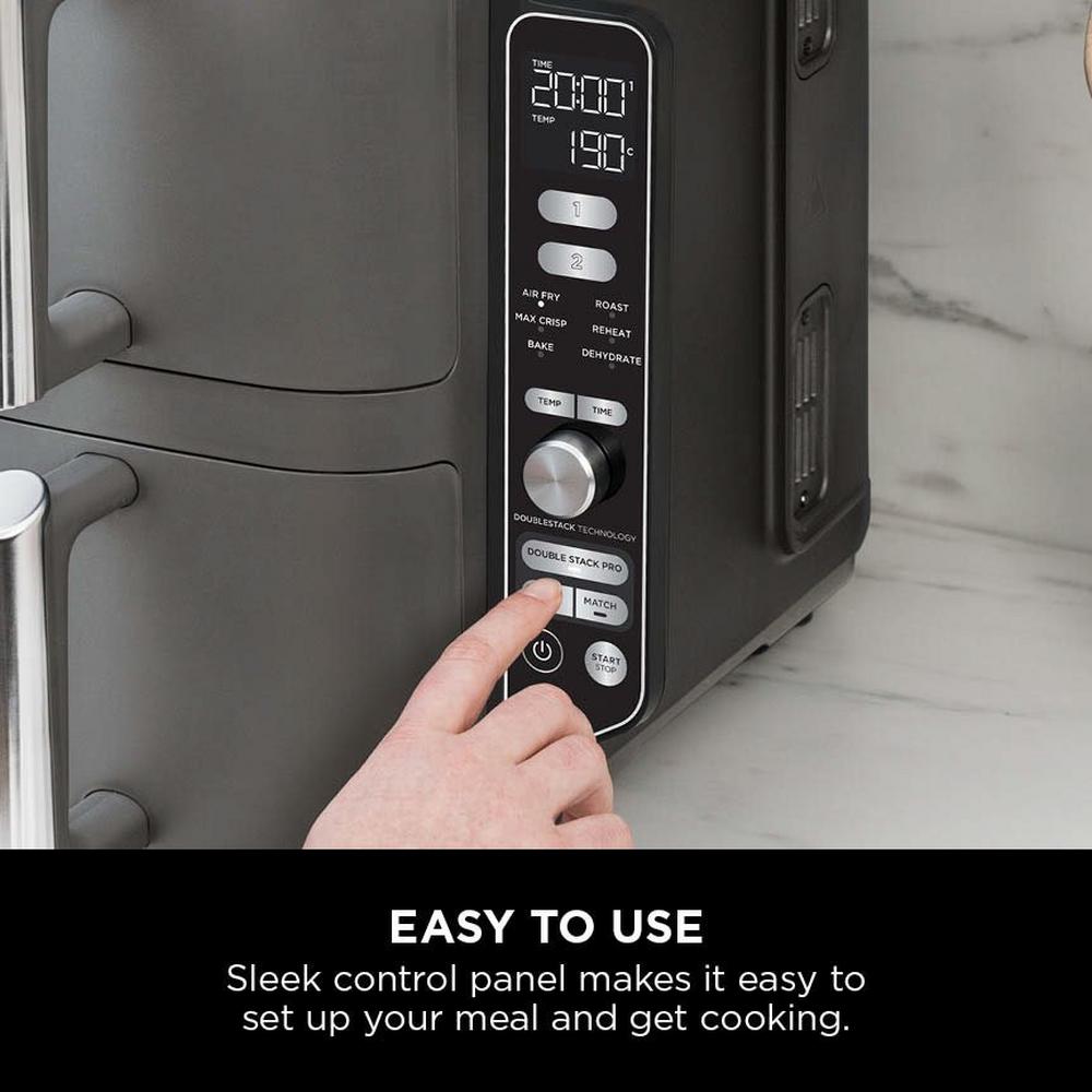 Ninja SL400UK Double Stack XL 2-Drawer Air Fryer 9.5L Grey — image 4