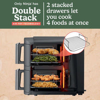 Ninja SL400UK Double Stack XL 2-Drawer Air Fryer 9.5L Grey thumbnail 5