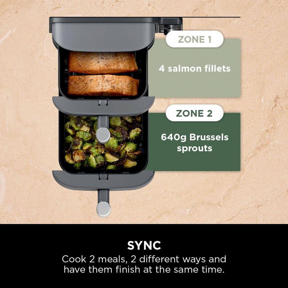 Ninja SL400UK Double Stack XL 2-Drawer Air Fryer 9.5L Grey — image 9
