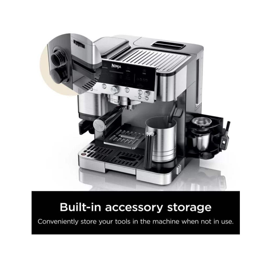 Ninja ES601UK Luxe Cafe Premier Espresso Machine Silver — image 5