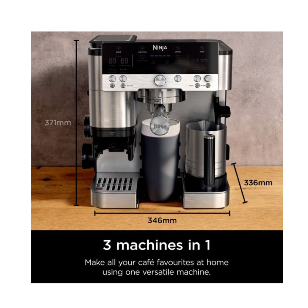 Ninja ES601UK Luxe Cafe Premier Espresso Machine Silver — image 6