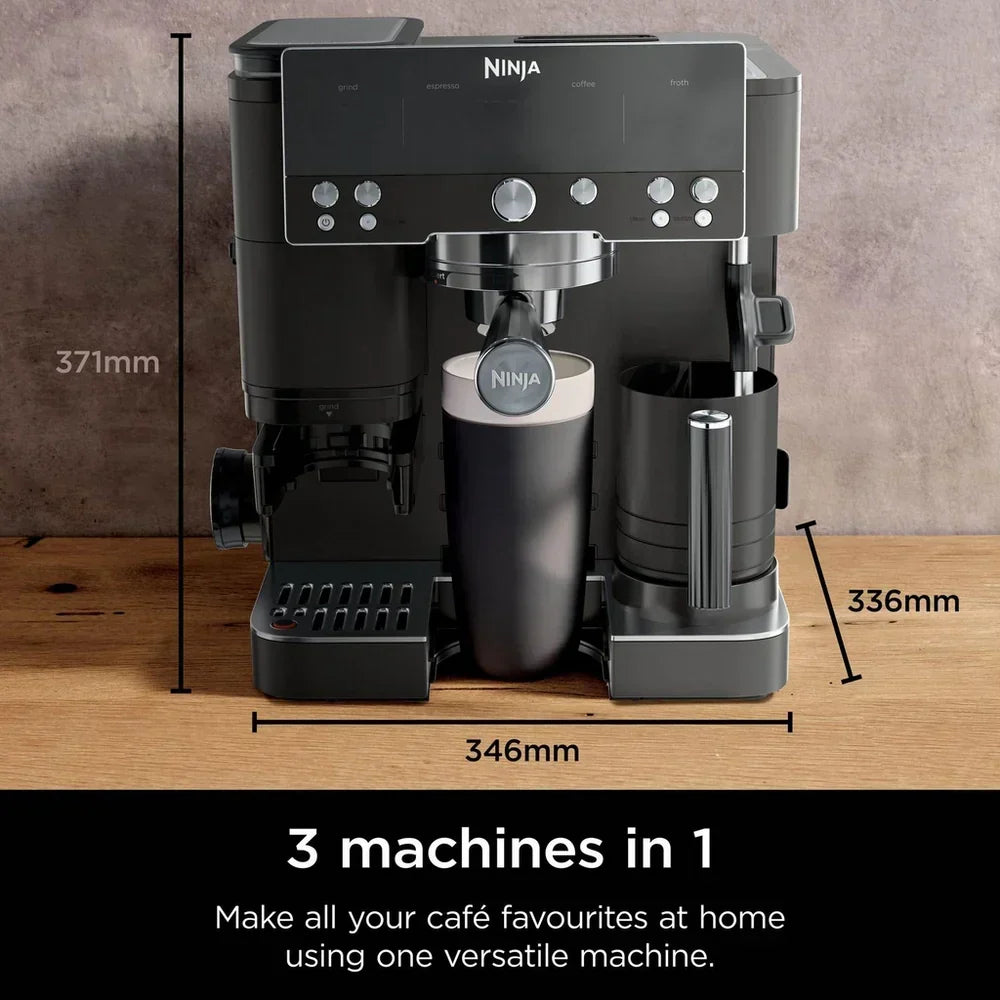 Ninja Luxe Cafe Premier ES601UKBK Espresso Coffee Machine 2L 14 Bar Black — image 2