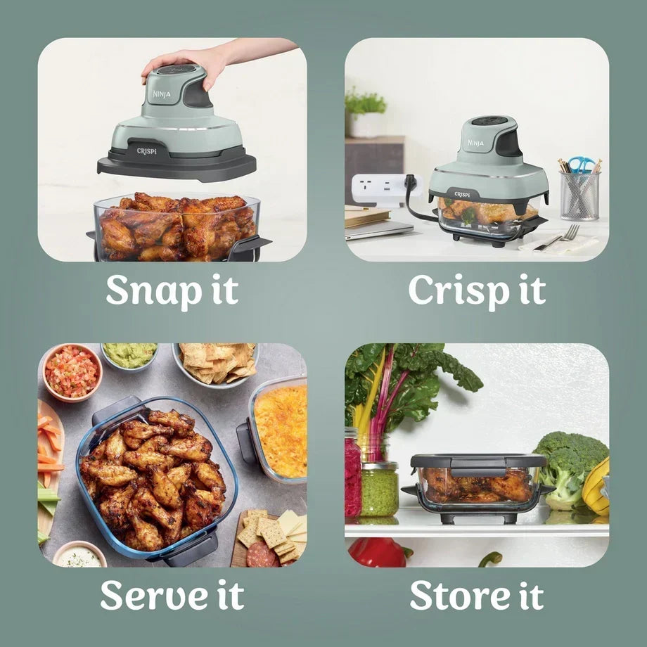 Ninja CRISPi FN101UKSG 4-in-1 Portable Glass Air Fryer 1700W Sage — image 15