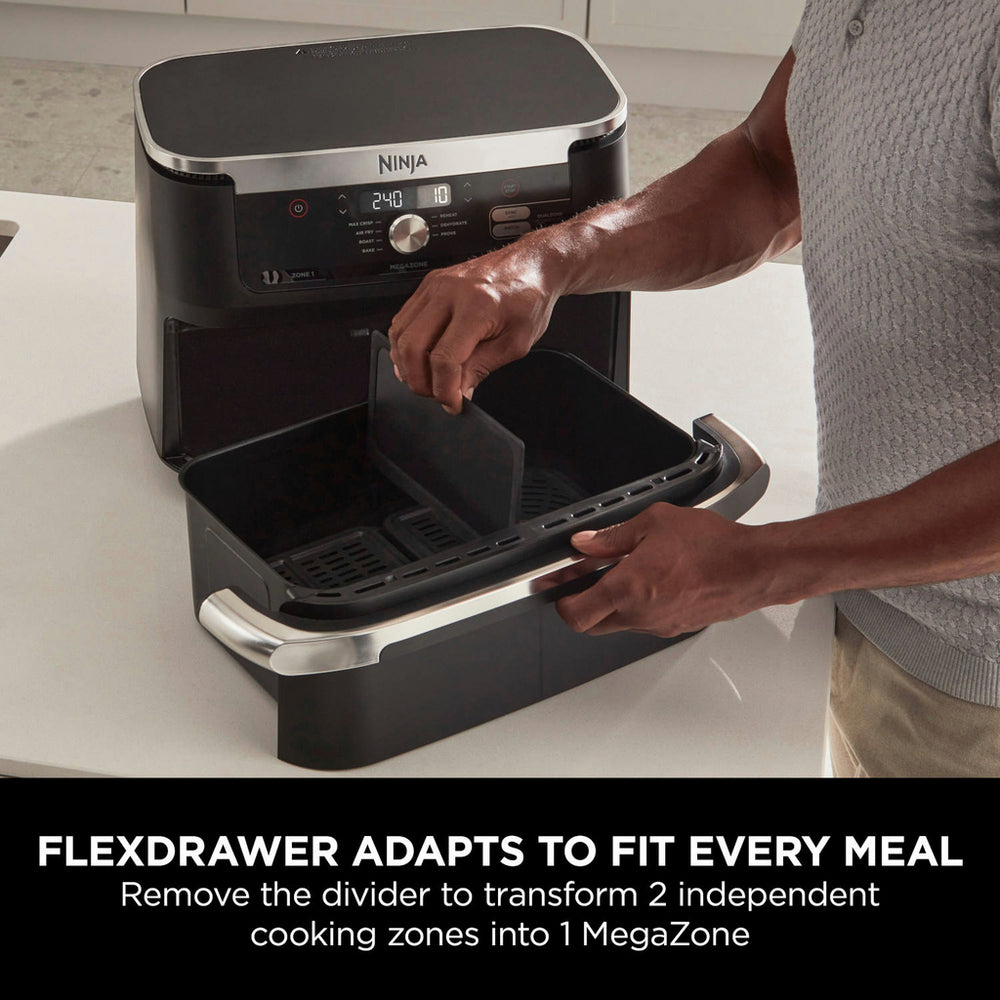 Ninja Foodi FlexDrawer AF500UK Air Fryer 10.4L Black