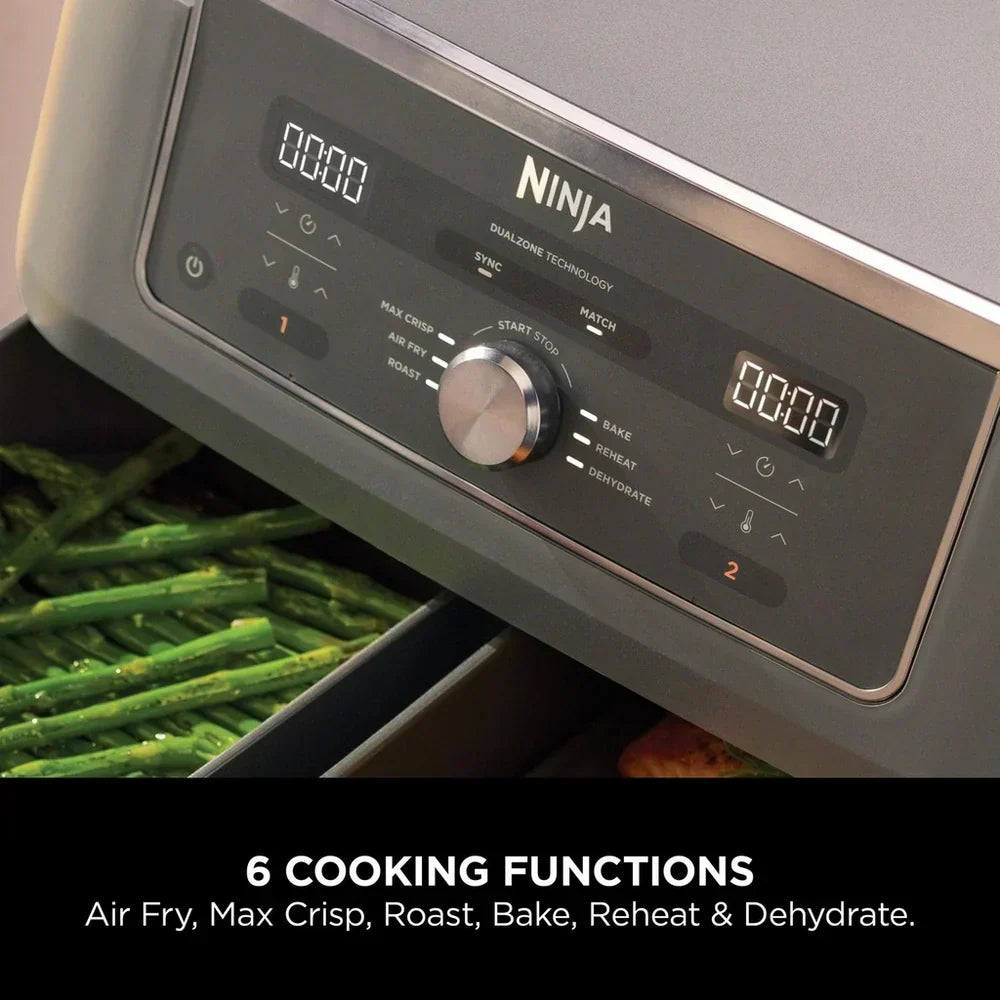 Ninja DZ400UK MAX 6-in-1 Dual Zone Air Fryer 9.5L Gunmetal Grey — image 5