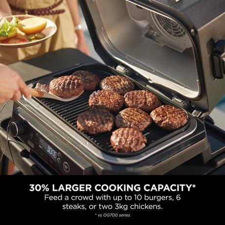 Ninja OG850UK Woodfire Pro XL Electric BBQ Grill & Smoker Black