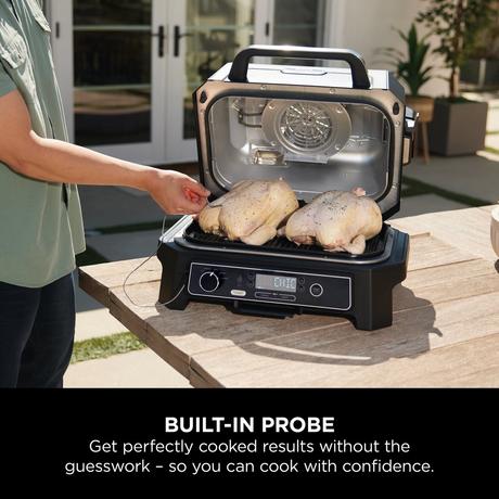 Ninja OG850UK Woodfire Pro XL Electric BBQ Grill & Smoker Black — image 7