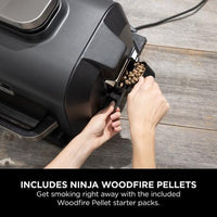 Ninja OG850UK Woodfire Pro XL Electric BBQ Grill & Smoker Black thumbnail 9