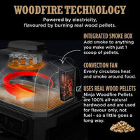 Ninja OG850UK Woodfire Pro XL Electric BBQ Grill & Smoker Black thumbnail 11