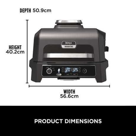 Ninja OG850UK Woodfire Pro XL Electric BBQ Grill & Smoker Black — image 13