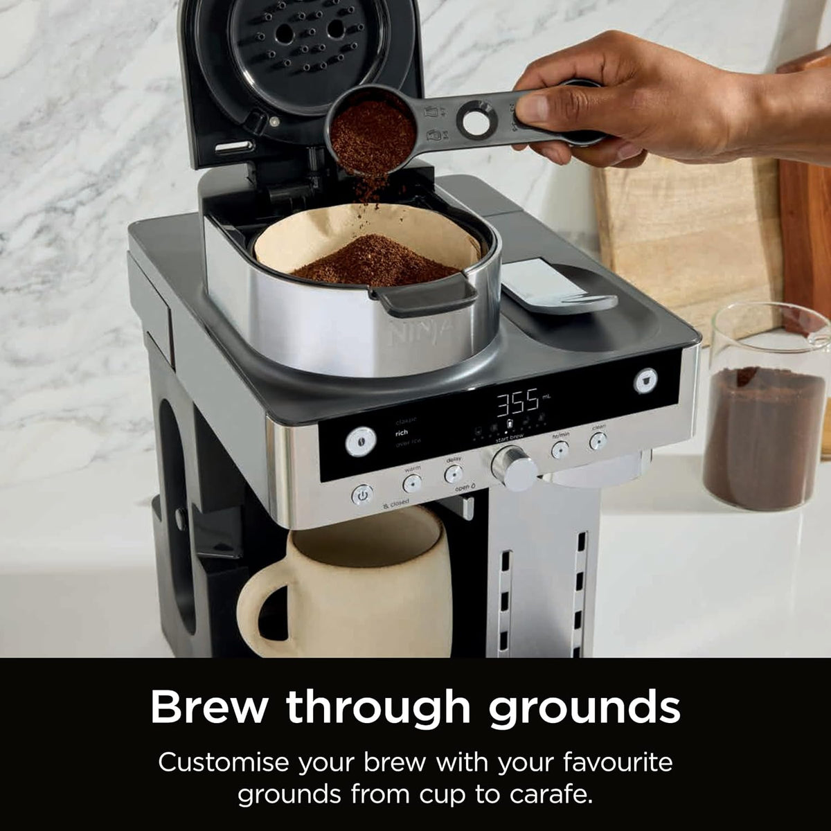Ninja CFN802UK Prestige Dualbrew Coffee Machine 1.8L Black — image 6