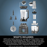 Ninja TB401UK Detect Power Blender and Processor Pro 2.1L 1200W Black thumbnail 14