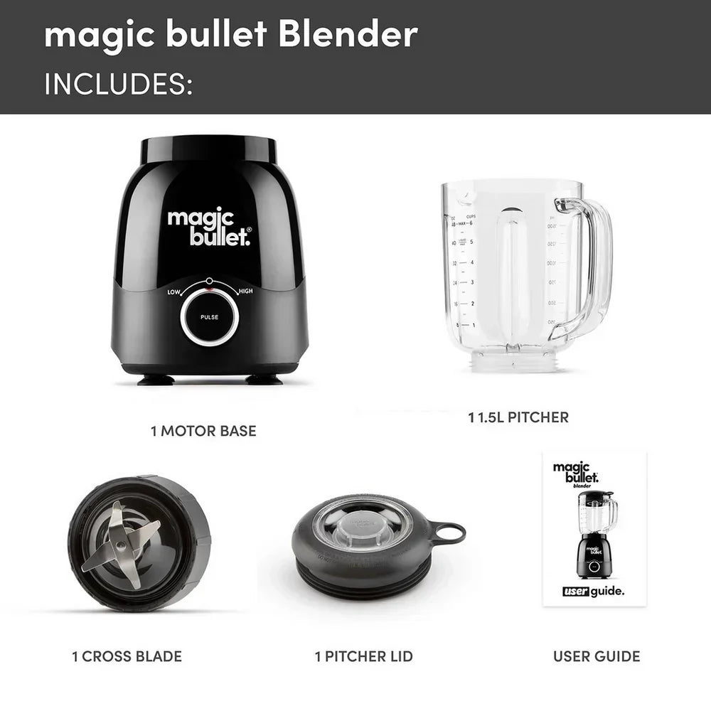 Nutribullet Magic Bullet 02643 Jug Blender 1.5L 600W Black — image 4
