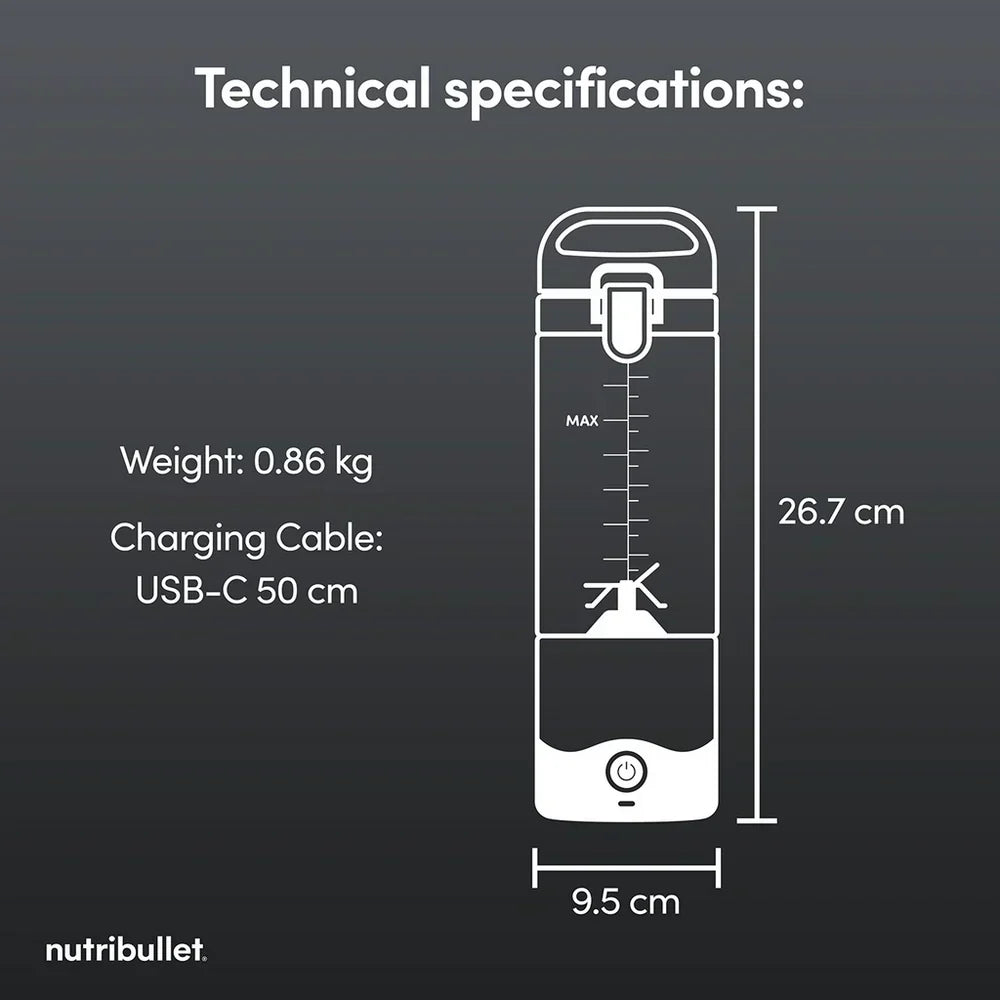 Nutribullet 2778 McLaren F1 Team Edition Portable Blender 100W Papaya — image 8