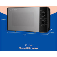 Russell Hobbs RHM2047B Solo Microwave 23L 800W Silver thumbnail 4