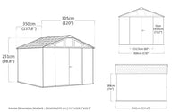 Keter Stronghold 10x11.5 Shed - Grey thumbnail 3