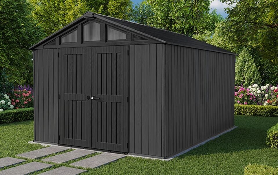Keter Stronghold 10x15 Shed - Grey - View 2