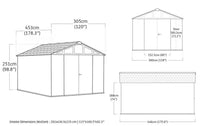 Keter Stronghold 10x15 Shed - Grey thumbnail 6