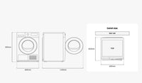 Samsung Series 5 DV90CGC0A0ABEU Tumble Dryer 9kg Black thumbnail 10