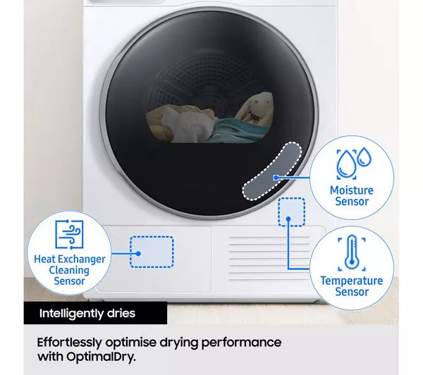 Samsung Series 5 DV90CGC0A0AEEU Heat Pump Tumble Dryer 9kg White — image 6
