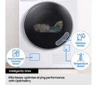Samsung Series 5 DV90CGC0A0AEEU Heat Pump Tumble Dryer 9kg White thumbnail 6