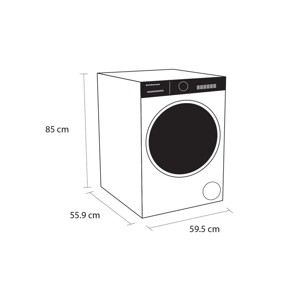 Schonhaus WDSF0110614AW Washer Dryer 10kg/6kg 1400rpm White — image 9