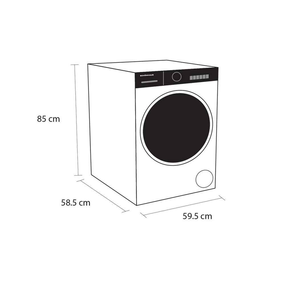 Schonhaus WMSF011014AW Washing Machine 10kg 1400rpm White — image 8