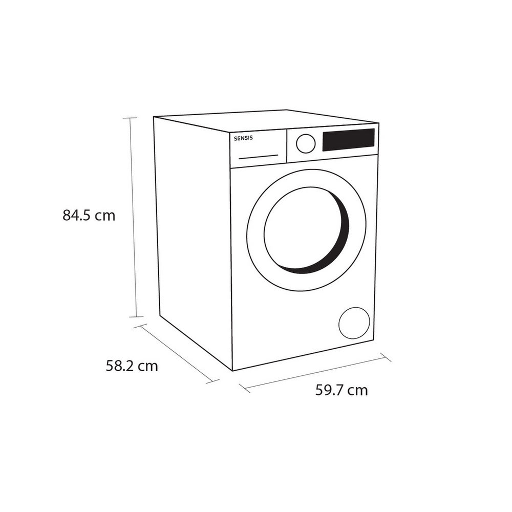 Sensis WMF01914AW Washing Machine 9kg 1400rpm White — image 5