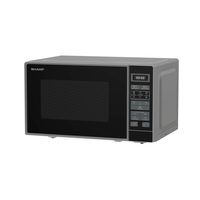 Sharp RDS202TS-UK Solo Microwave Oven 20L 800W Silver thumbnail 3
