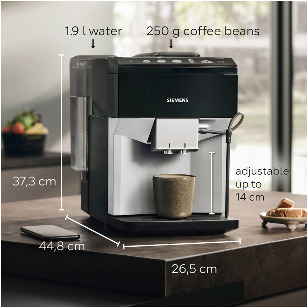 Siemens EQ500 TP515GB1 Bean to Cup Coffee Machine Black & Silver — image 8