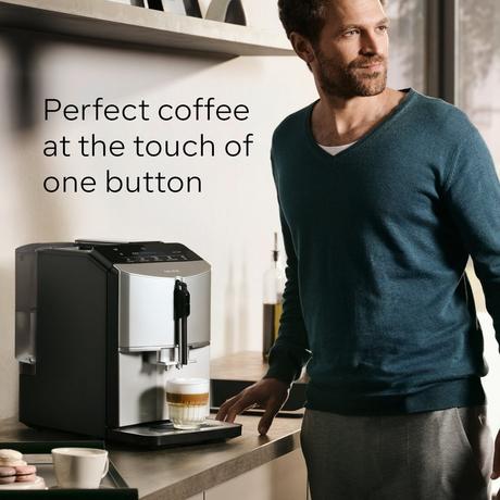 Siemens TF303G07 EQ300 Bean to Cup Coffee Machine Inox Silver Metallic — image 3