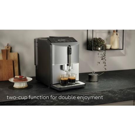 Siemens TF303G07 EQ300 Bean to Cup Coffee Machine Inox Silver Metallic — image 9