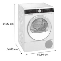 Siemens WQ45G202GB iQ500 Heat Pump Tumble Dryer 9kg White thumbnail 5