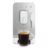 Smeg BCC12WHMUK Retro Bean to Cup Coffee Machine 1.3L 15 Bar Matt White thumbnail 4