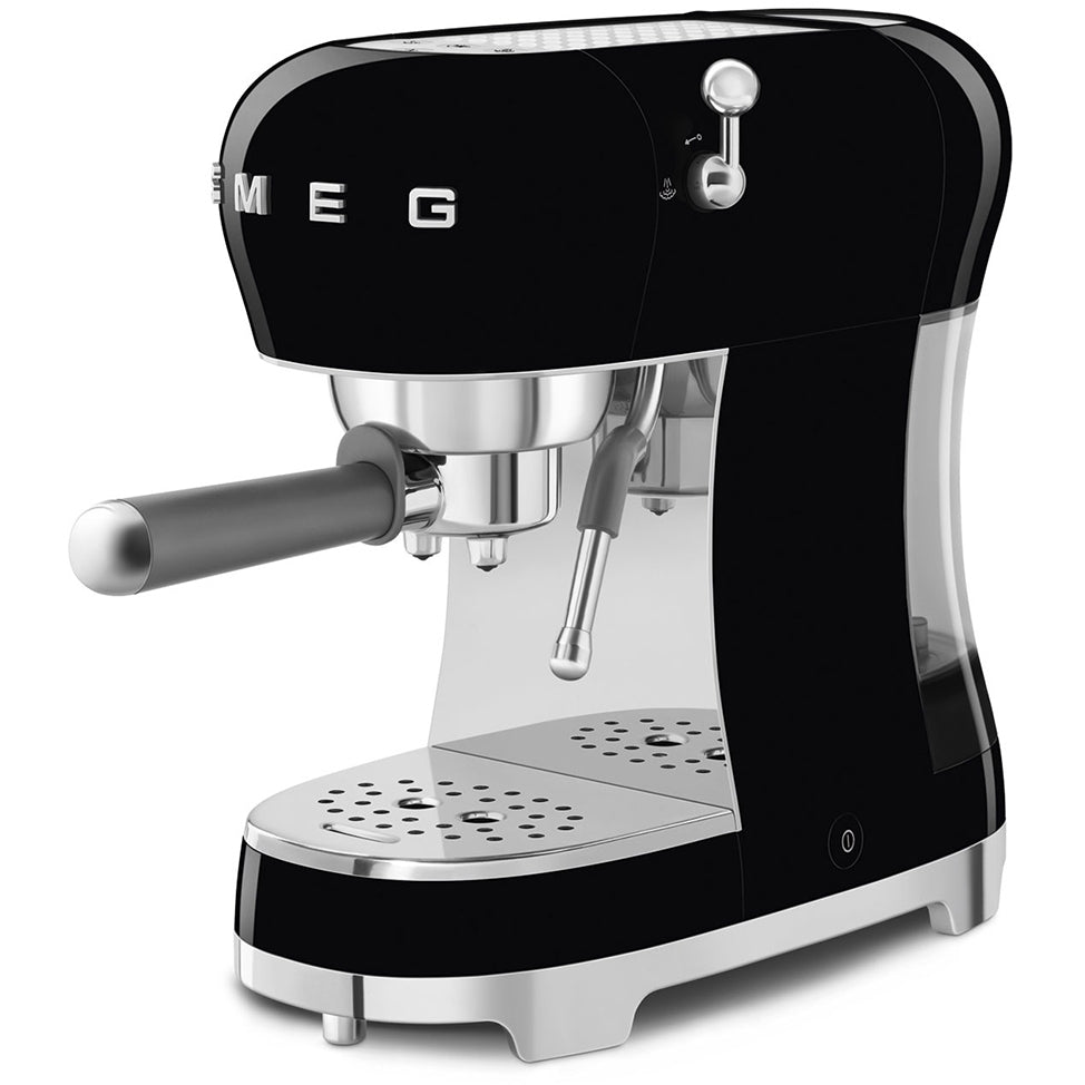 Smeg ECF02BLUK 50s Retro Style Espresso Coffee Machine Black