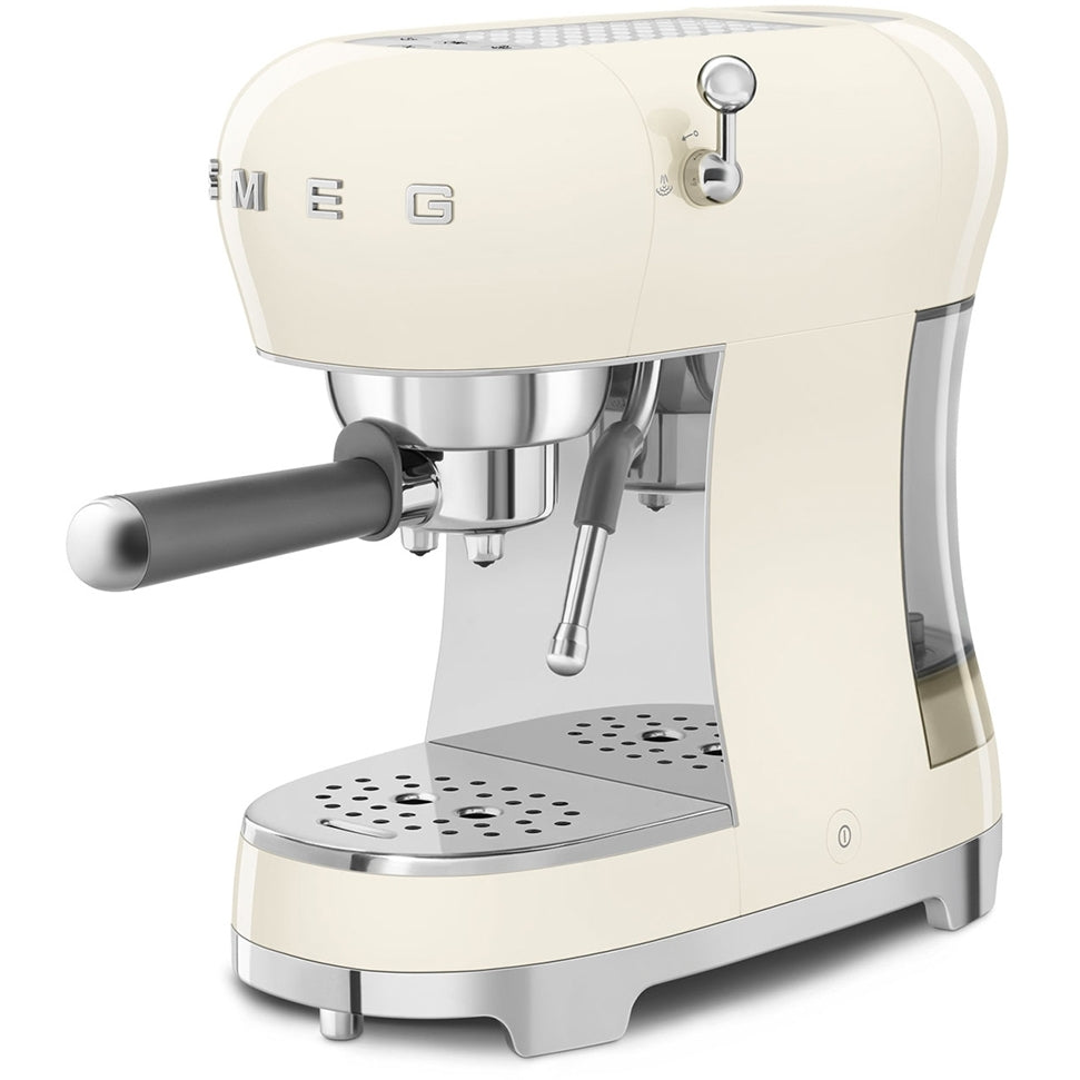 Smeg 50s Retro Style ECF02CRUK Espresso Coffee Machine Cream